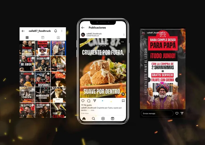 Redes sociales: Calle 87 Food Truck