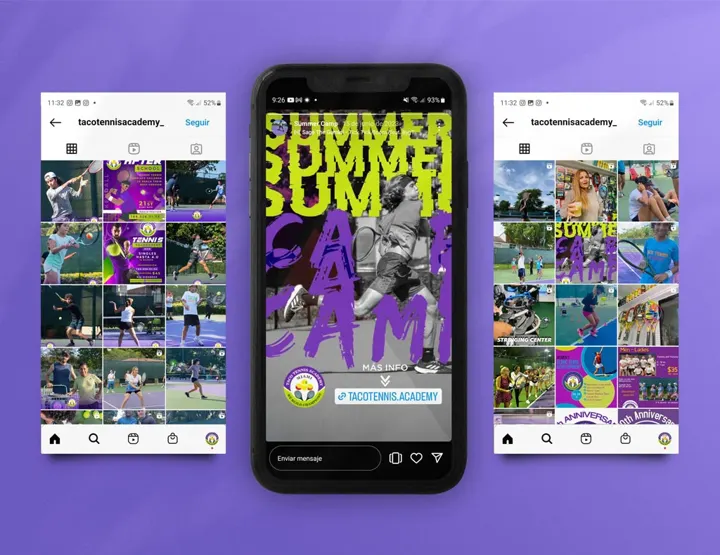 Redes sociales: Taco Tennis Academy
