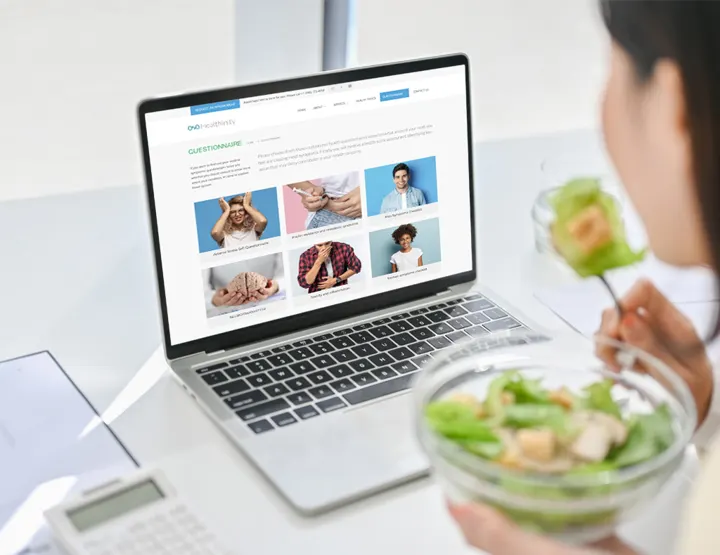 Diseño web: Healthinity